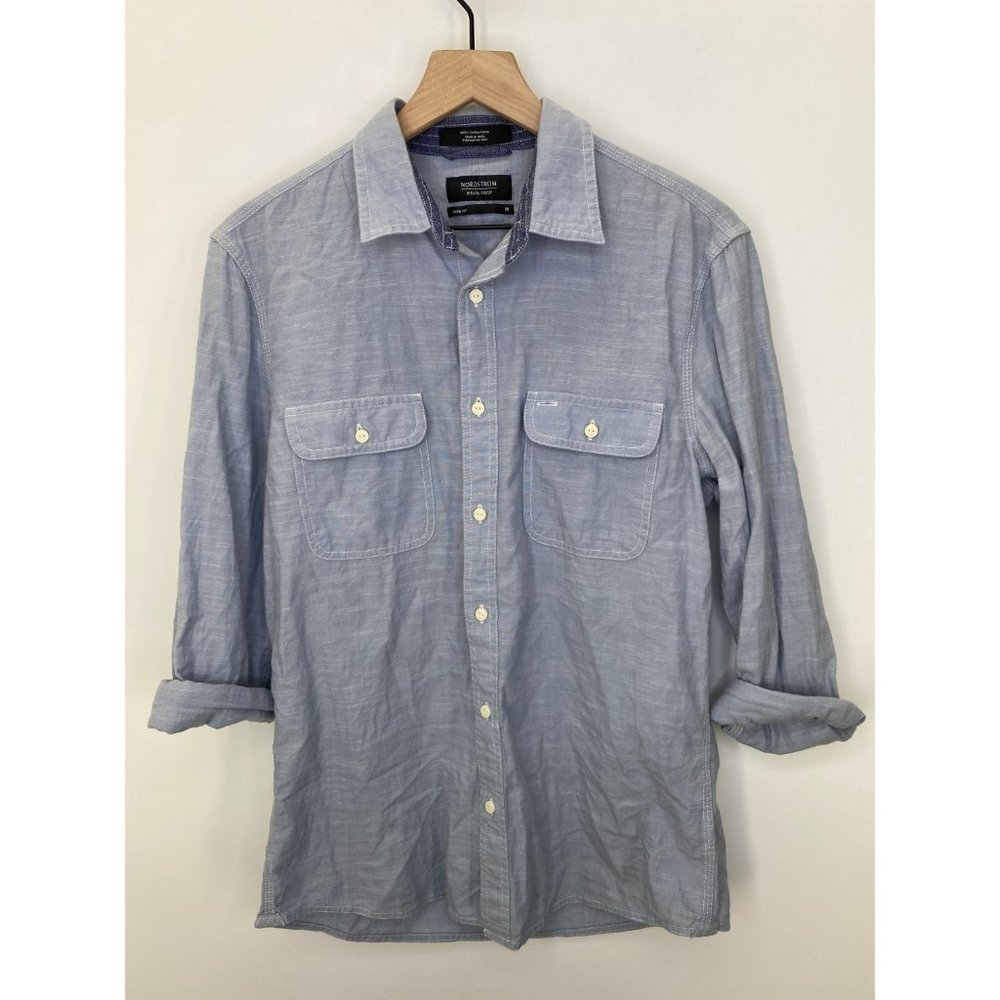 Nordstrom Long Sleeve Button-Down Shirt Size M